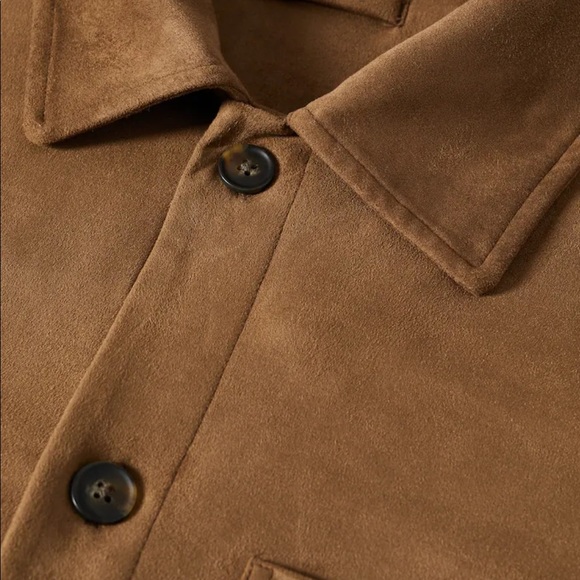 Suede effect overshirt - Picture 3 of 6